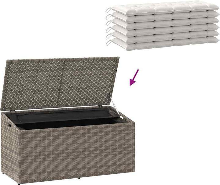 Actual product image vidaXL Garten-Aufbewahrungsbox