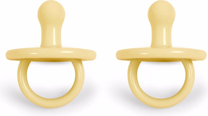 Actual product image Filibabba Silicone pacifier 2-pack - Pale banana (2x, 0 - 36 Months)