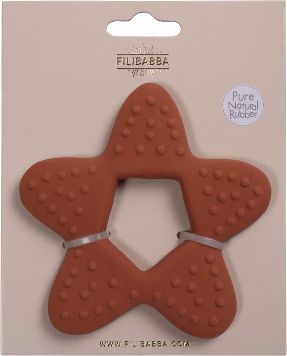 Image du produit Filibabba Anneau de dentition - Étoile Caoutchouc Naturel - Rust
