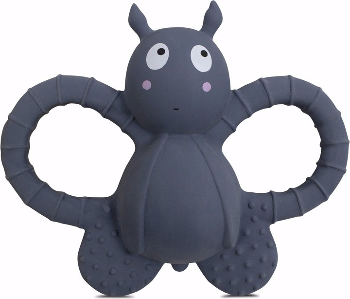Actual product image Filibabba Teething ring - Felix the fly natural rubber - Muddly Blue