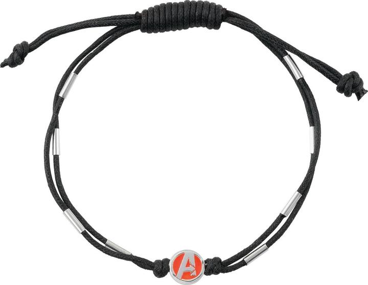 Actual product image Disney Avengers Marvel Double Black Textile Bracelet BS00087RL.CS