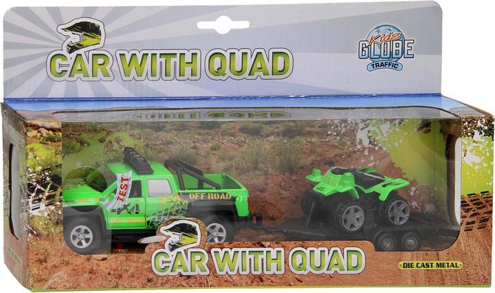 Actual product image Kids Globe Traffic Terrain Vehicle with Trailer and Quad Light and Sound