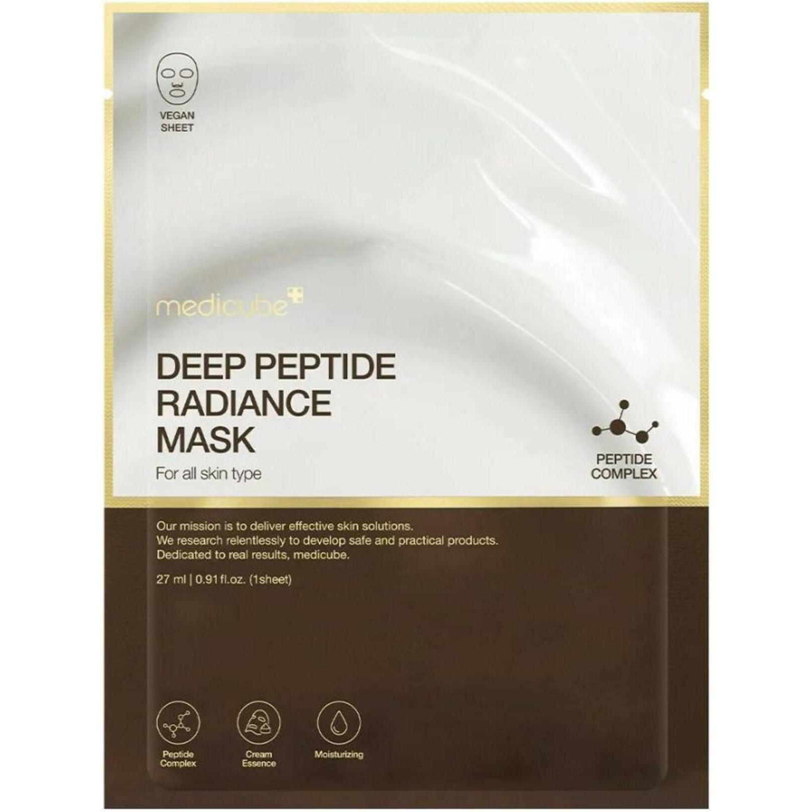 Medicube, Maschera Viso, Deep Peptide Mask (27 Ml)