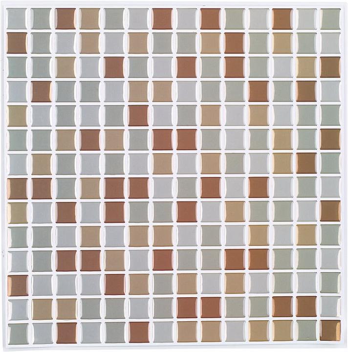 Actual product image Infactory Self-adhesive 3D mosaic tile stickers "Bronze", set of 3
