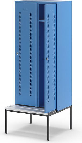 Actual product image Wolf Clothes locker with bench underneath (80 cm, 214 cm)