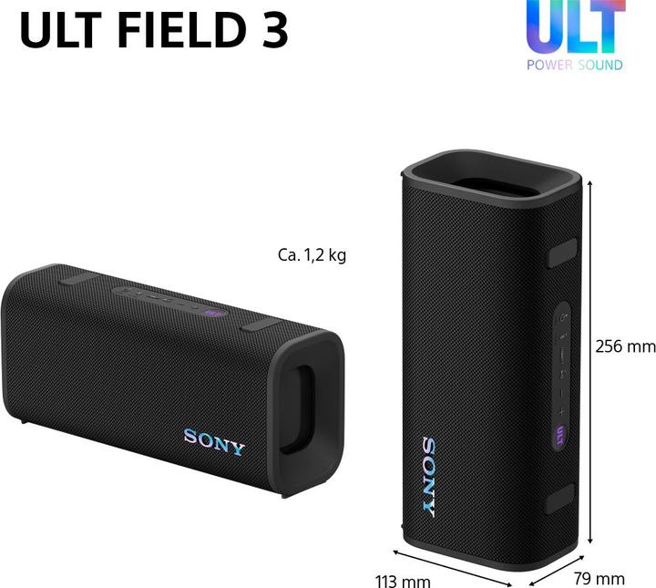 Actual product image Sony ULT Field 3 (24 h, Rechargeable battery operated)