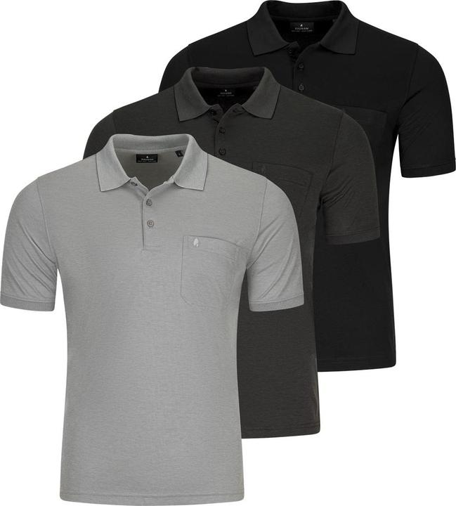Produktbild Ragman 3er Pack Basic Poloshirt (L)