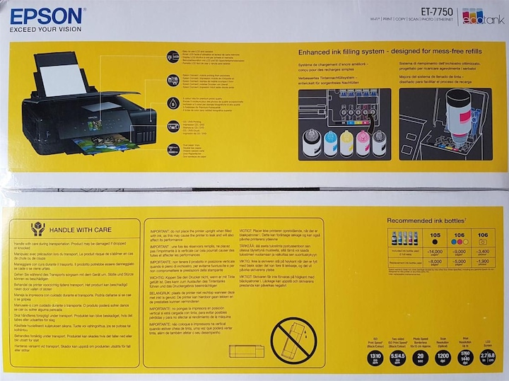 Actual product image Epson ET-7750 EcoTank Photo (Ink tank, Colour)