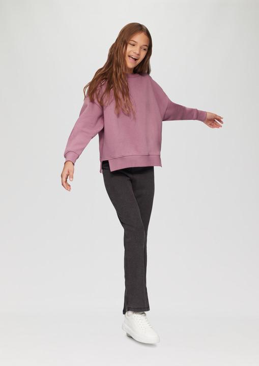 Produktbild s.Oliver Sweatshirt Wärmendes Boxy Sweatshirt mit Cut-out am Saum (146, 152)