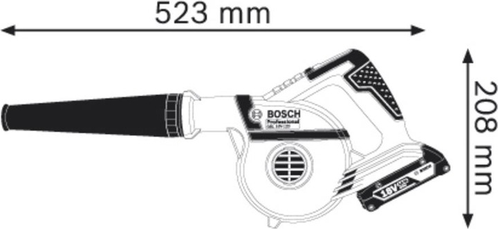Productafbeelding Bosch Professional GBL 18V-120 (Oplaadbare batterij, Werkplaatsblazer)