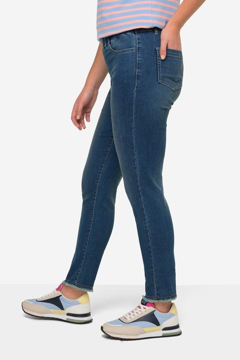 Actual product image Laurasøn 7/8 Slim Fit Four Pocket Pants Fringe Hem (56)
