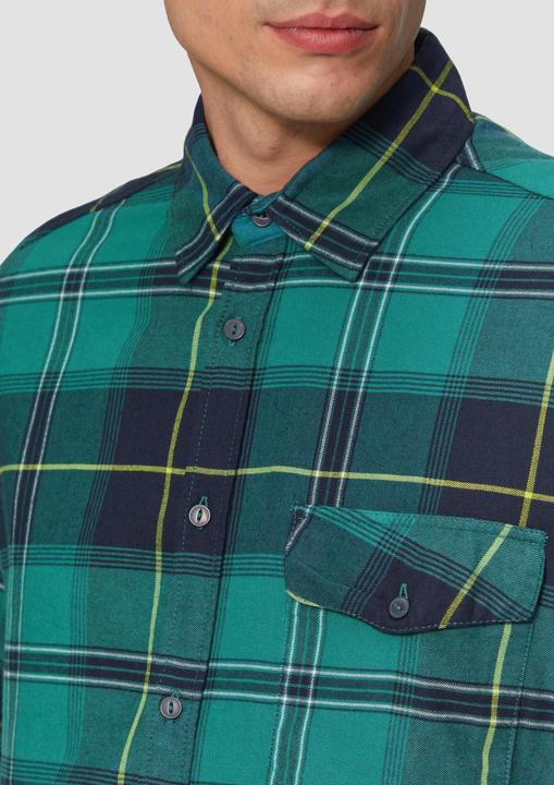 Produktbild S.Oliver Hemd Regular Fit: Kariertes Flanellhemd mit Brusttasche (M)