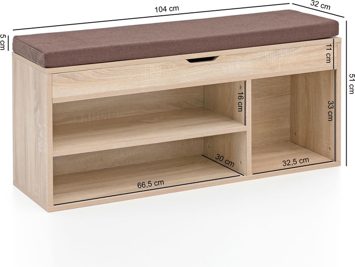 Produktbild FineBuy Emily (66.5 x 16 x 30 cm)