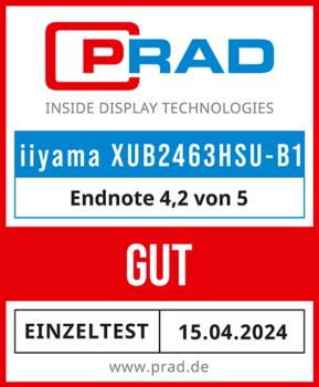 Actual product image iiyama XU2463HSU (1920 x 1080 pixels, 23.80")