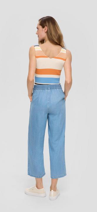 Immagine prodotto S.Oliver Strickpullunder Geripptes Stricktop aus Viskosemix im Slim Fit (46)