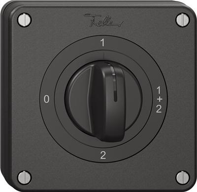 Actual product image Feller Series switch 1/1 black