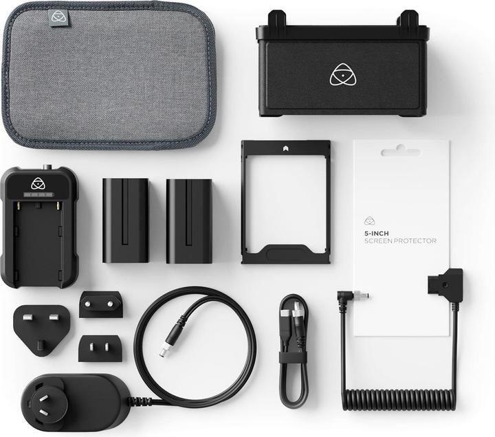 Atomos 5" Accessory Kit (copy) (Charger, Cable, Rechargeable battery, Various video accessories)