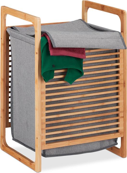 Immagine prodotto Relaxdays Cesto del bucato con coperchio (43 l)