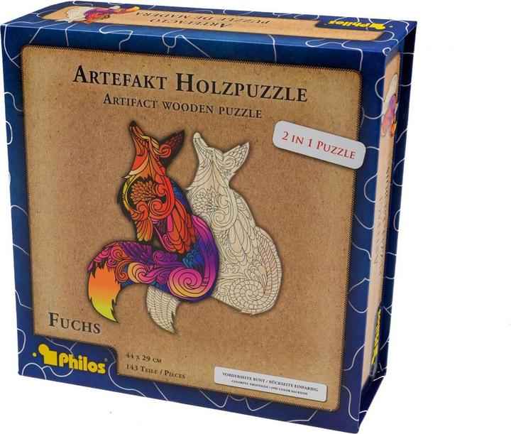 Image du produit Philos Artefakt Puzzle en bois 2 en 1 renard (143 pièces)