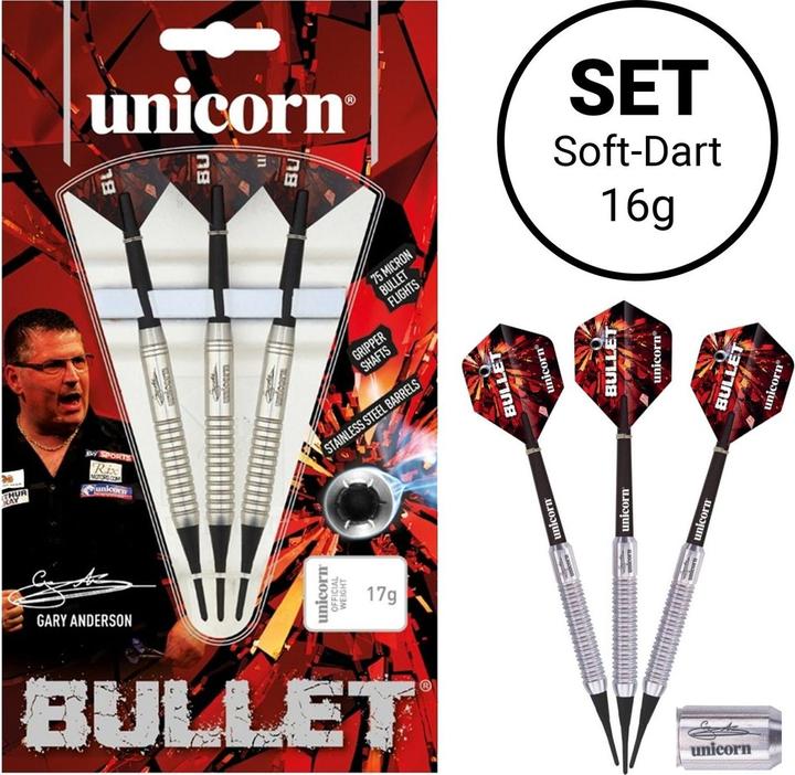 Unicorn Bullet Gary Anderson – 3er Set Profi (16 g)