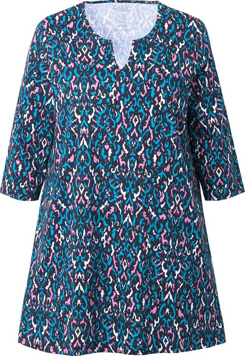 Immagine prodotto Ulla Popken Maglia dal taglio lungo e svasato con scollo a tunica e maniche a 3/4 (54)