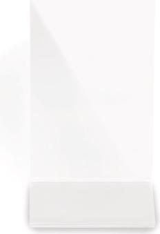 Produktbild Magnetoplan Acryl-Tischaufsteller schräg (DIN lang (11 x 22 cm))