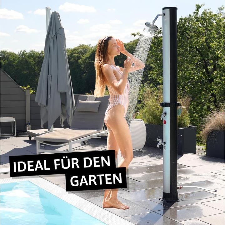 Actual product image Novaterra Solardusche 40L schwarz/silber