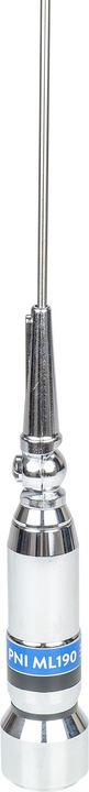 Actual product image PNI CB antenna ML190, length 188 cm, 26-28 MHz, 600 W with tilt at 90 degrees