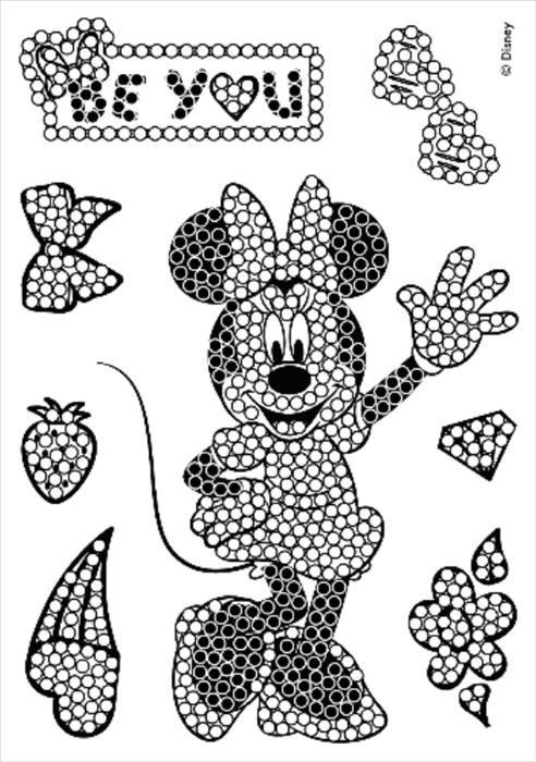 Actual product image Craft Buddy Minnie Mouse, Crystal Art A6 Stamp Set