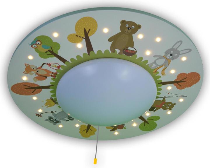 Produktbild Niermann Stand By Deckenlampe Waldtiere 1x E27 (E27)
