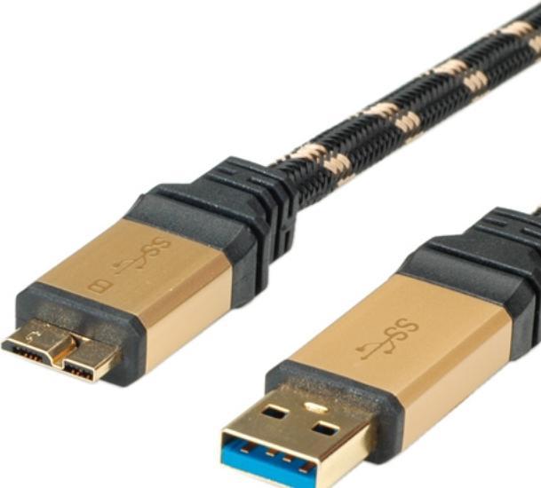 Roline Gold USB 3.0 cable, USB A connector (2 m)