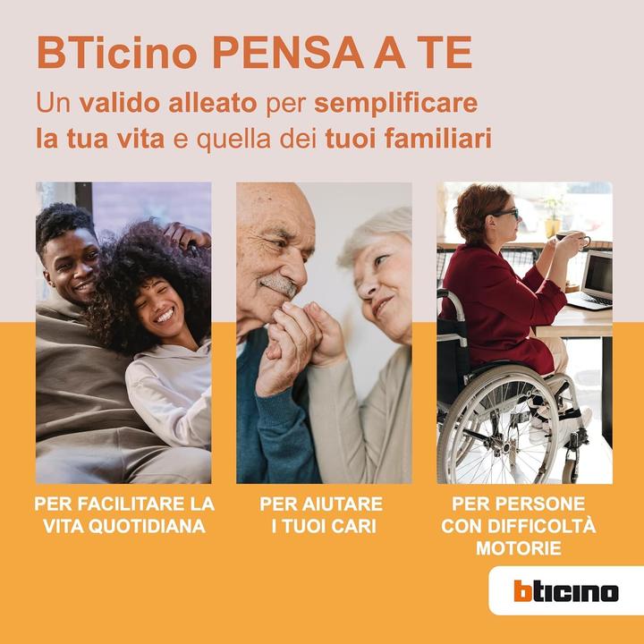 Image du produit Bticino Interphone vidéo plug-in pour maison individuelle, extensible pour deux familles (Filaire)