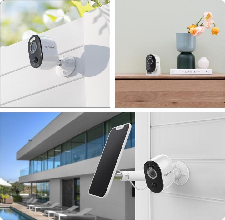 Actual product image Reolink Argus Series B330 + solar panel (2560 x 1440 Pixels)