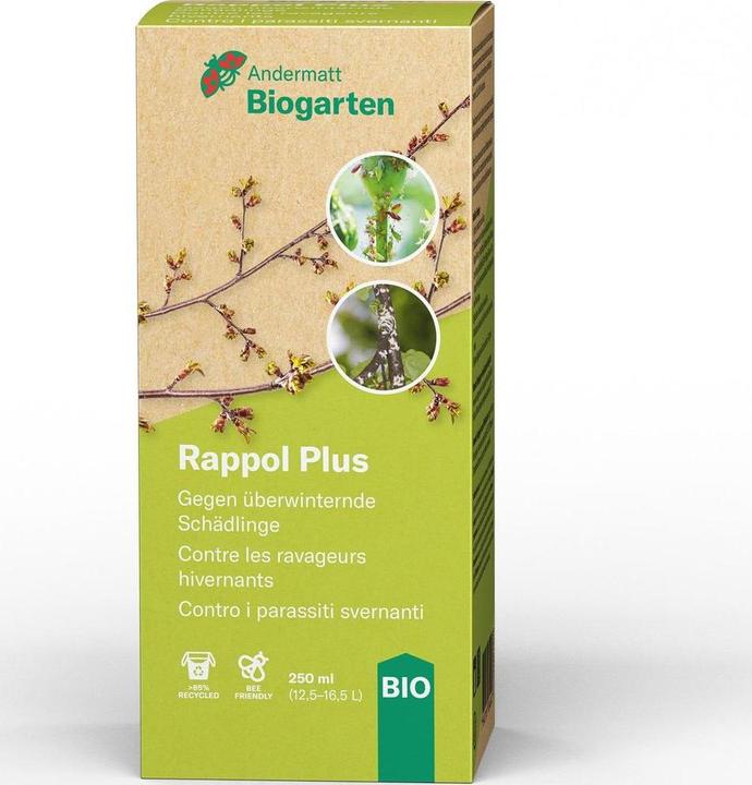 Immagine prodotto Andermatt Biogarten Rappol Plus (Acari del ragno rosso, Bianco mosche, Cicale e cimici a foglia, Cocciniglie, Fragore, Pulce della foglia di bosso, Succhiatore di foglie di pera)