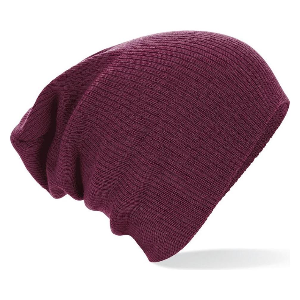 Beechfield, Unisex, Mütze, Slouch Beanie, Grau