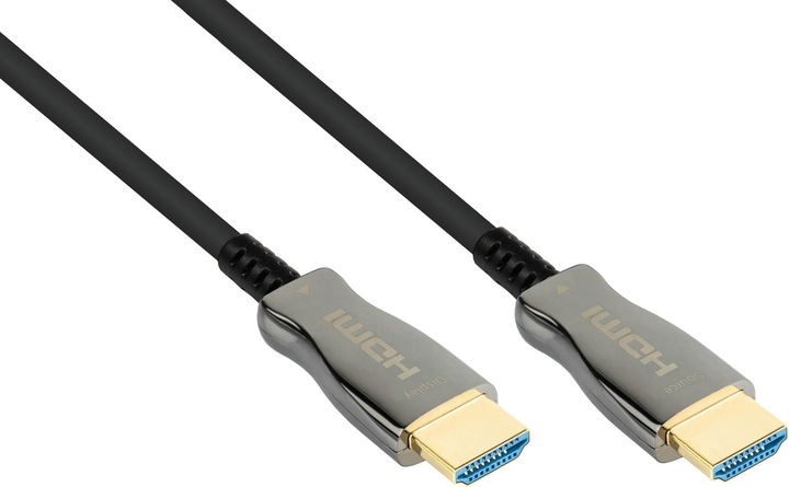 Image du produit Python Câble AOC Hybrid Ultra-High-Speed HDMI 2.1, 8K @60Hz / 4K @120Hz, 48 GBit/s, noir, 10m (10 m, HDMI)