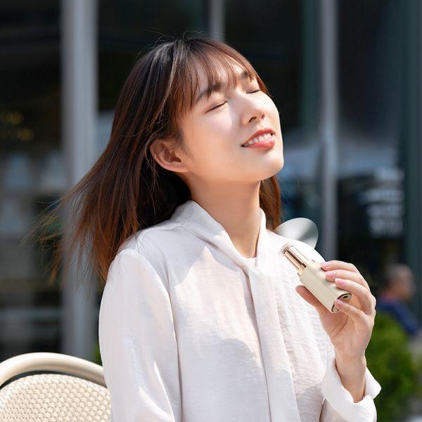 Actual product image Baseus Square Tube Mini Handheld Fan