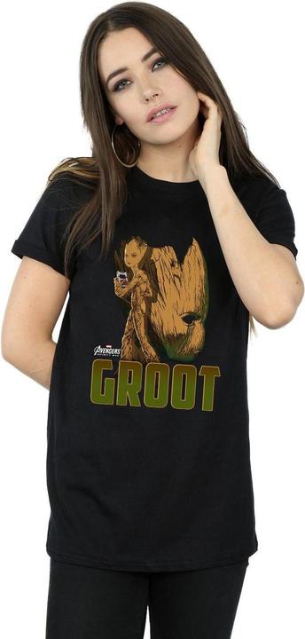 Produktbild Avengers Infinity War Groot Charakter Baumwolle Boyfriend TShirt (S)