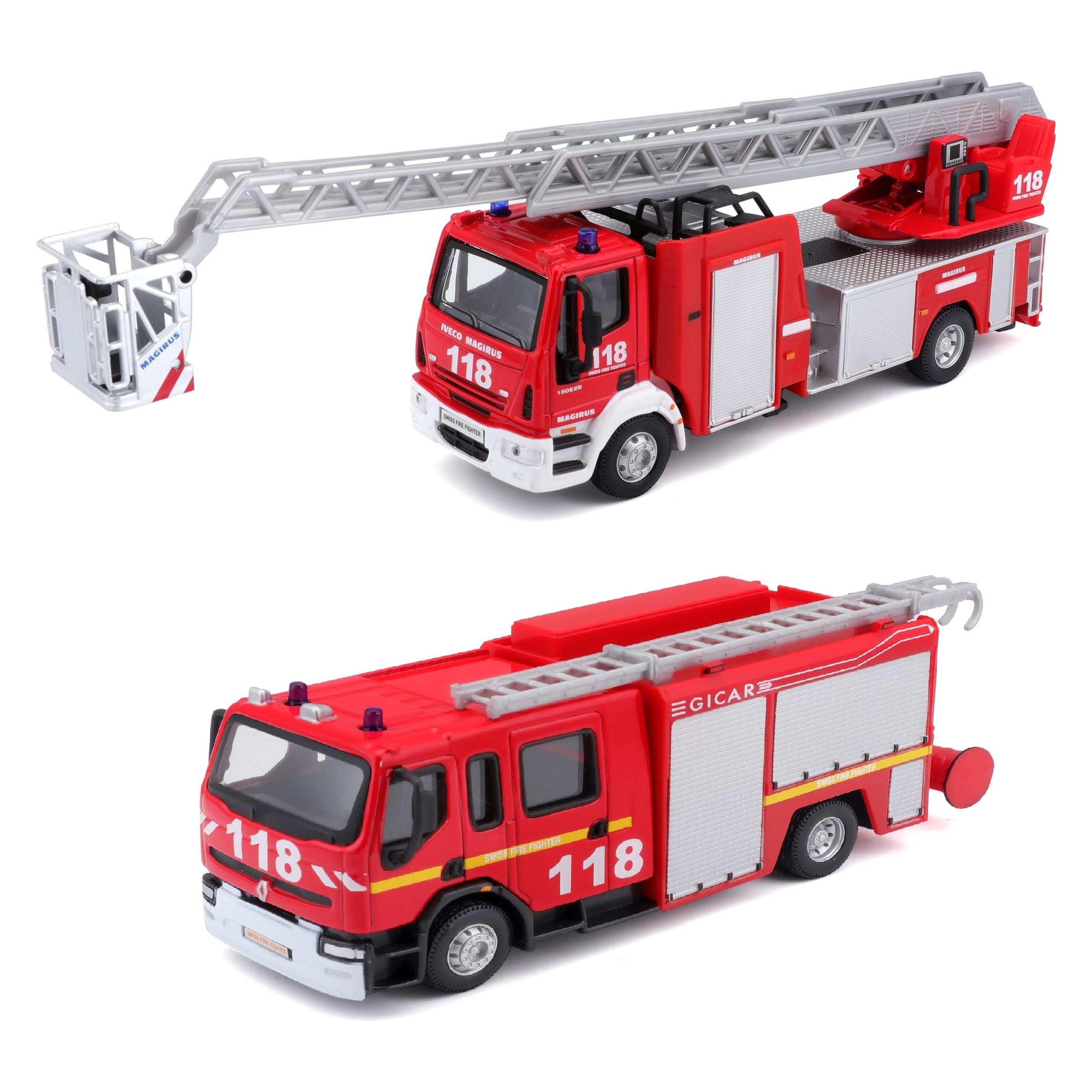 SEAGRAVE GRANDE ECHELLE Pompiers 1/50 70th Anniversary Corgi Boite d