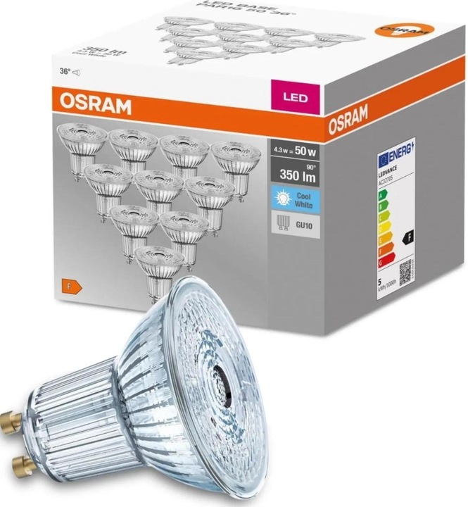 Produktbild Osram Led Base Par16 (GU10, 4.30 W, 350 lm, 10 x, F)
