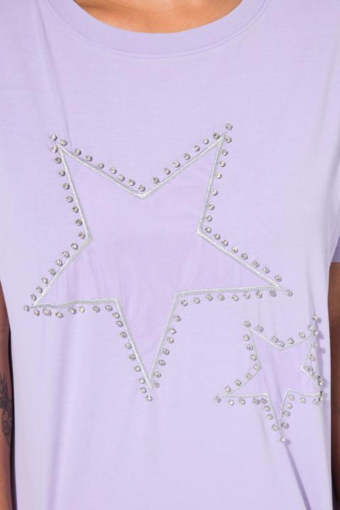 Immagine prodotto Angel of Style T-Shirt, Boxy Fit, Sterne auf Mesh (48)