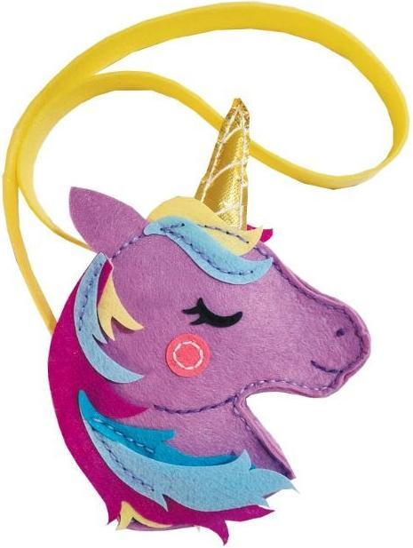 Produktbild Stnux Rinkinys kreative kleine Einhorn-Handtasche aus violettem Filz