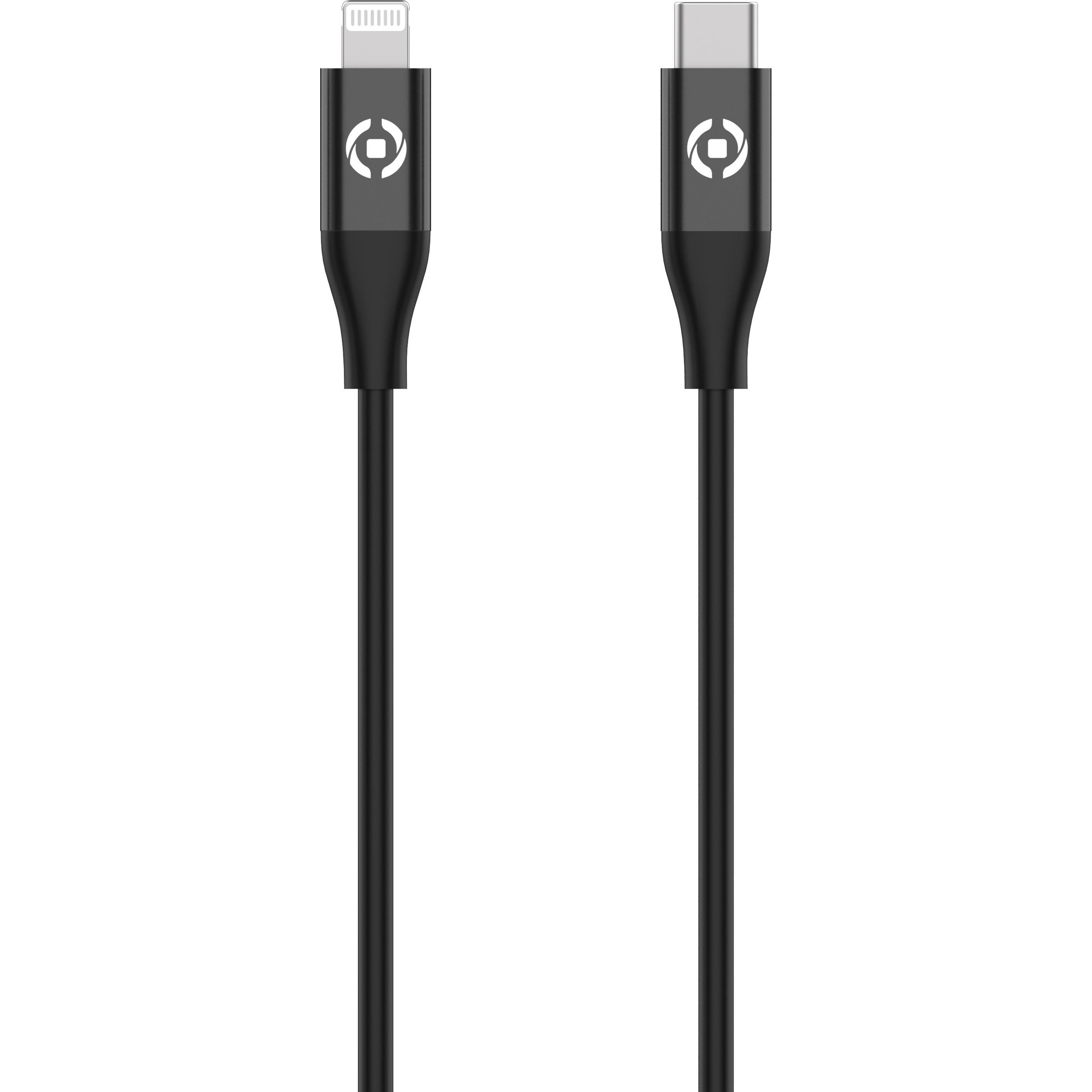 Celly USBCLIGHTCOLBK cavo Lightning 1,5 m Nero (1.50 m), Cavo USB
