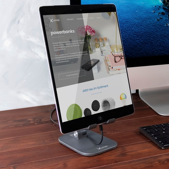 Actual product image Xlayer Foldable Stand Smartphone / Tablet Black