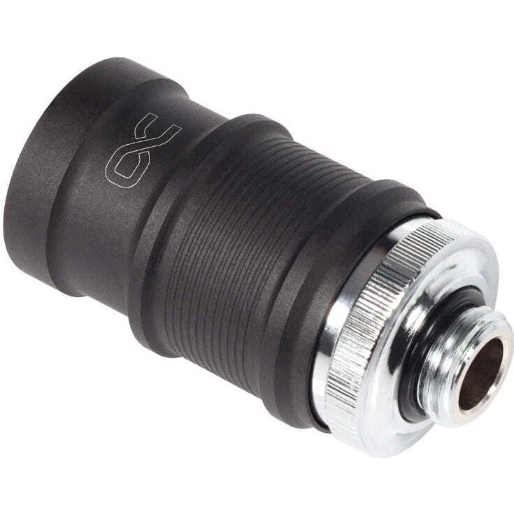 Alphacool ANK ES Schnellverschluss BLH1A PushIn Female AG, Wasserkühlung Anschluss, Schwarz, Silber