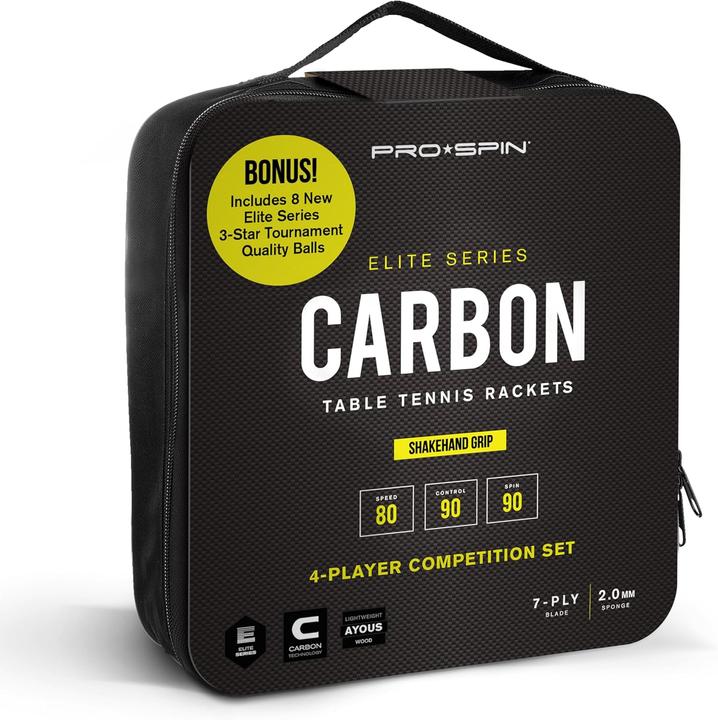 Image du produit Pro spin Tischtennisschläger-Set für 4 Spieler