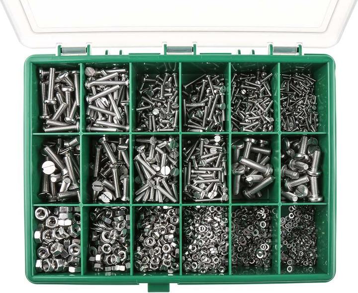 Produktbild RS PRO ISO Schrauben Muttern rostfrei (3168 Schrauben pro Stück)