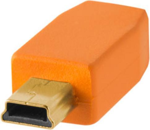 Image du produit Tether Tools TetherPro USB A 2.0 / Mini-USB 5-Pin 30 cm, Orange (0.30 m, USB 2.0)