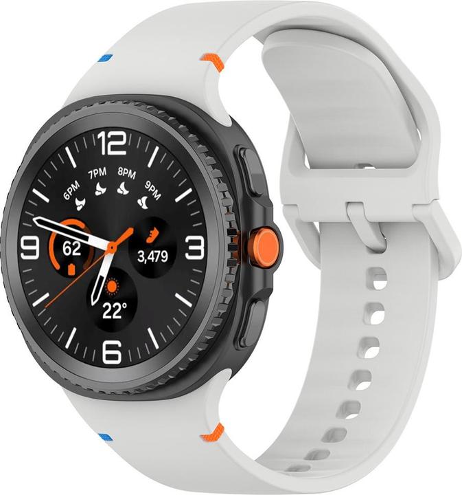 Techsuit - Watchband (W079) - Samsung Galaxy Watch8 40mm/Watch8 44mm/Watch8 Classic - Gray (Silicone)