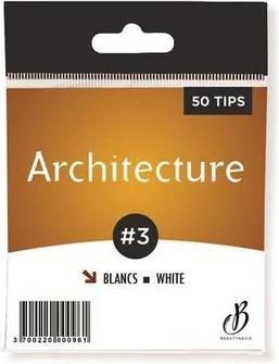 Actual product image Beautynails Bna White Architecture Tips No. 03 X50 (Artificial nails)